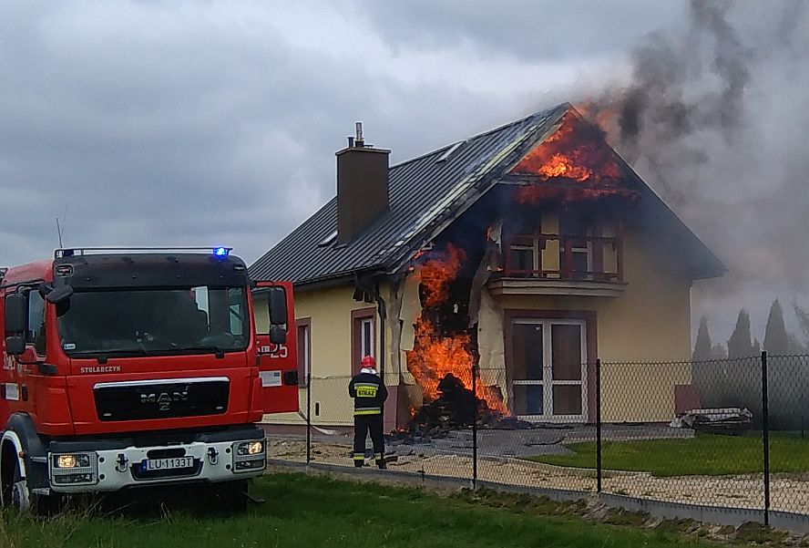 pożar domu